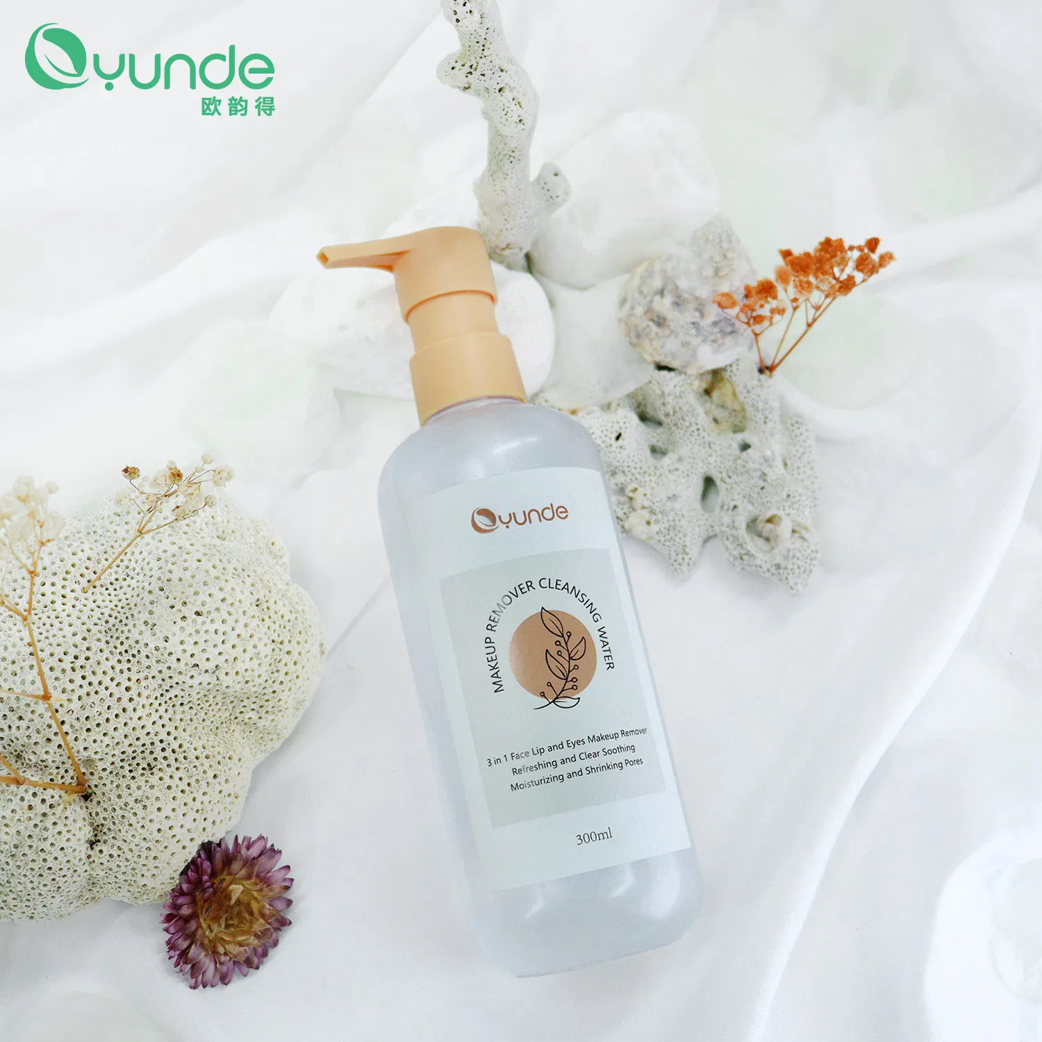 OEM ODM High Quality 3-in-1 Makeuo Remover Cleansing Water Fot Face