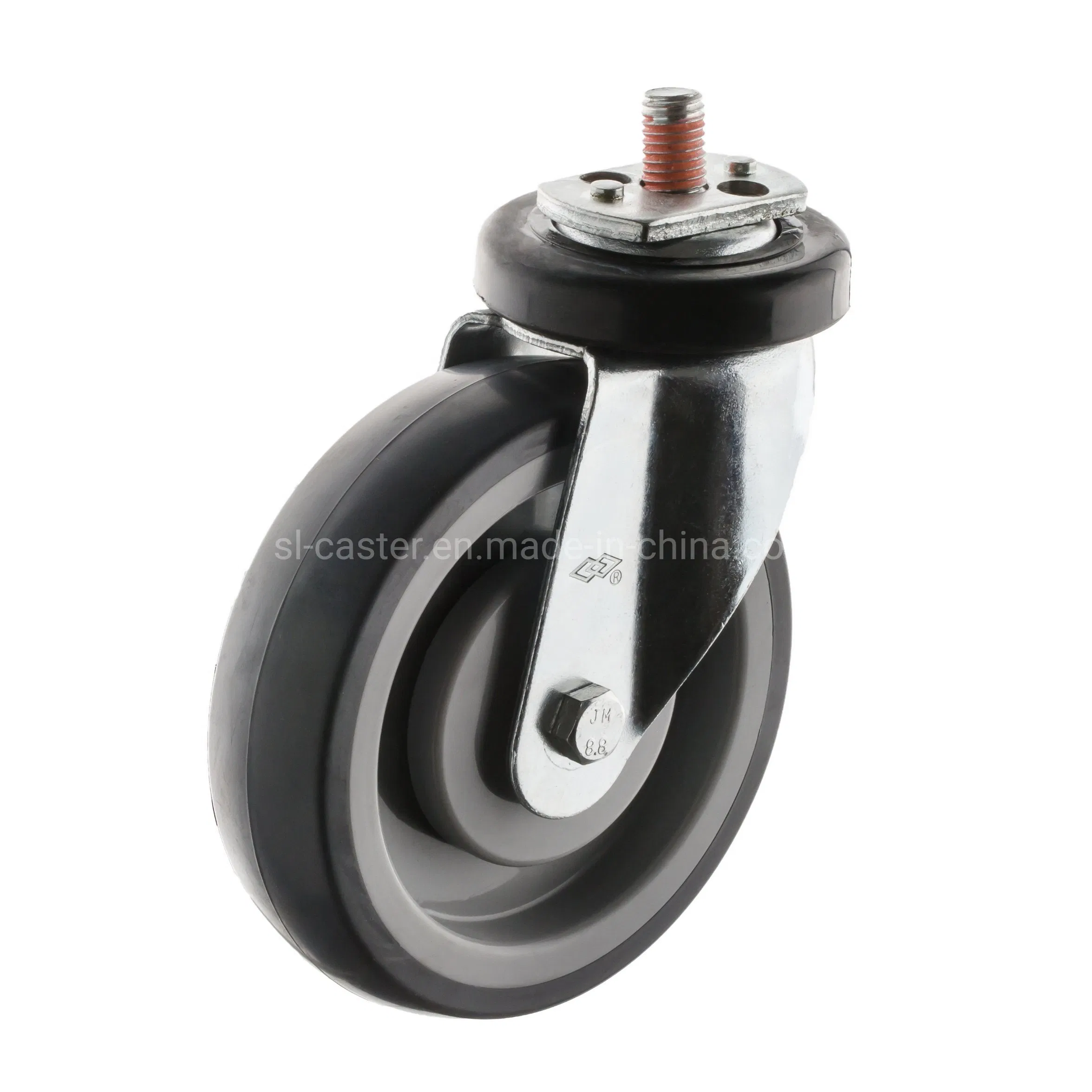 100mm Swivel Bolt Hole Shopping Trolley Castor