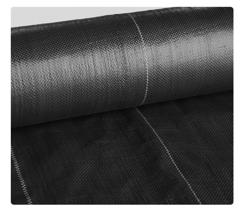 Black or Green Color UV Treated PP Woven Weed Mat Anti Grass Cloth
