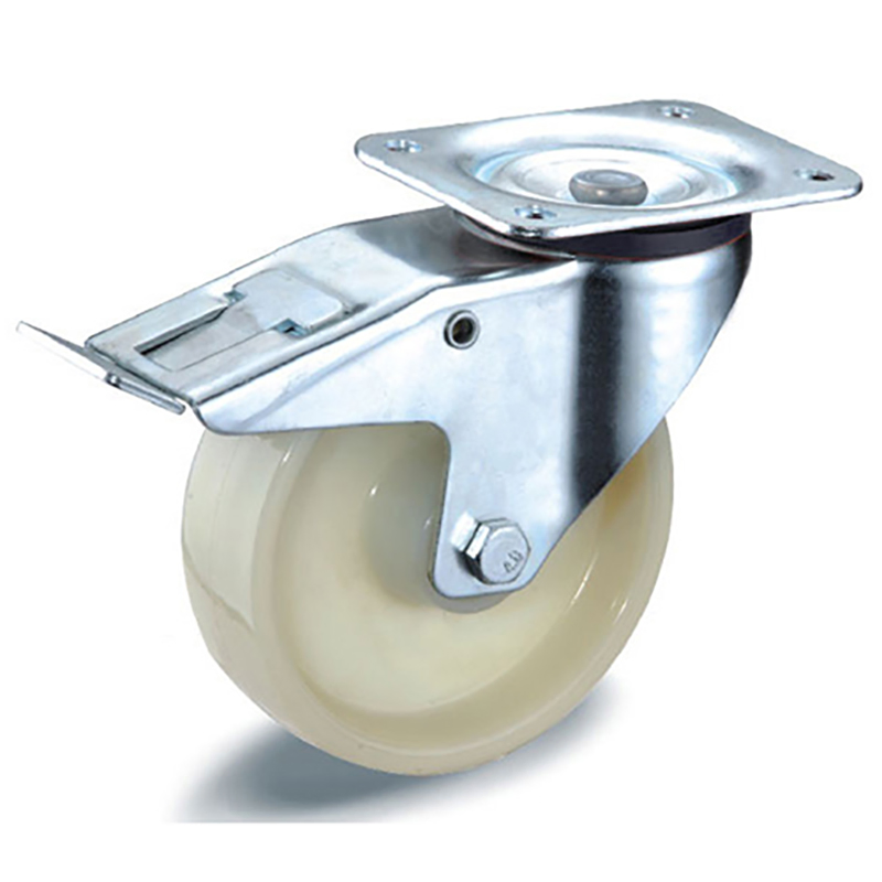 White Nylon Wheel with Roller Bearing