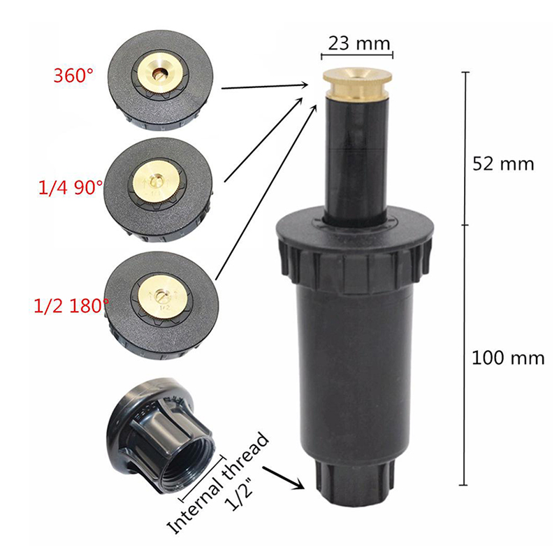 Agricultural Plastic Garden Watering Pop-up Irrigation Sprinkler