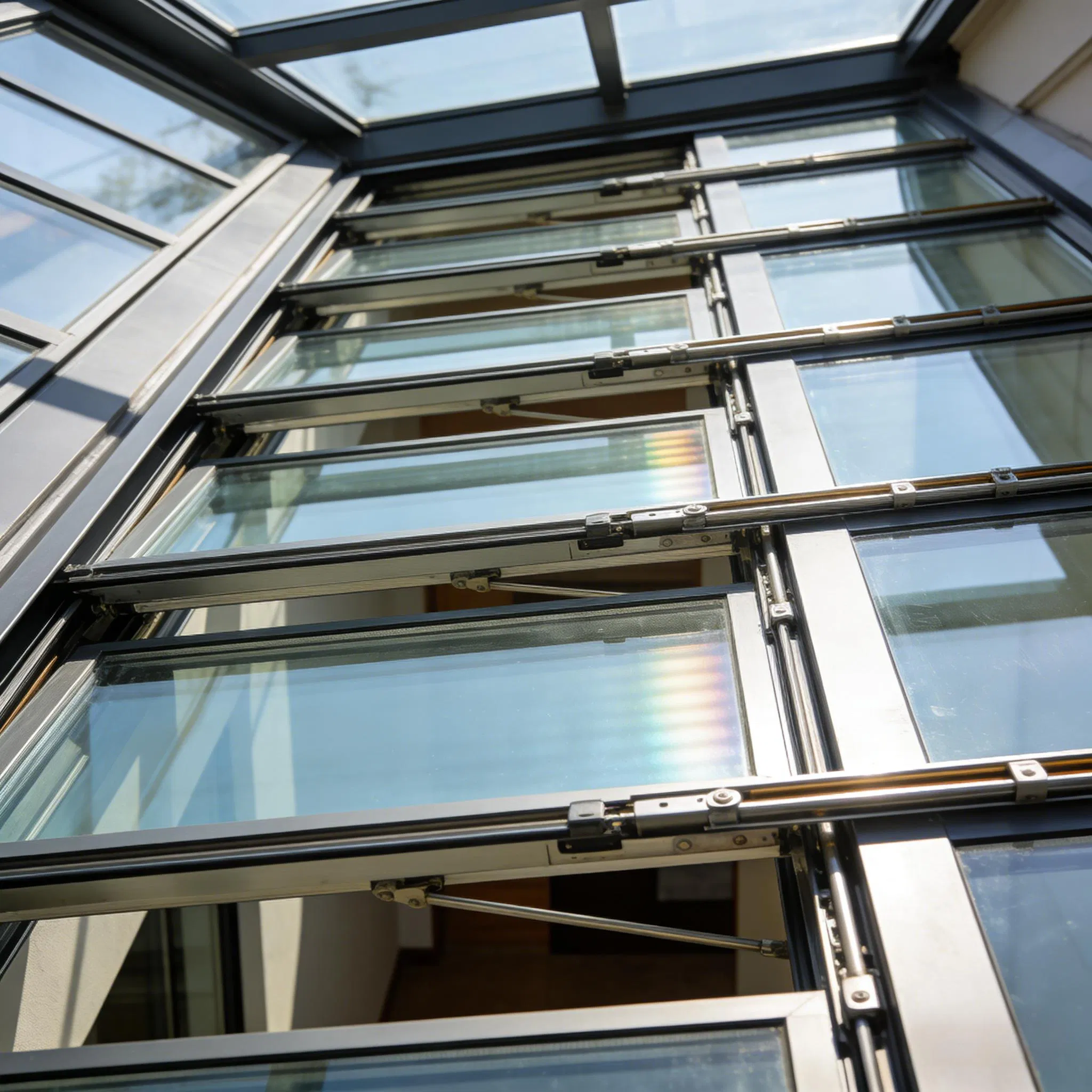 Customizable Aluminum Alloy Sliding Skylight with Electrophoresis Surface