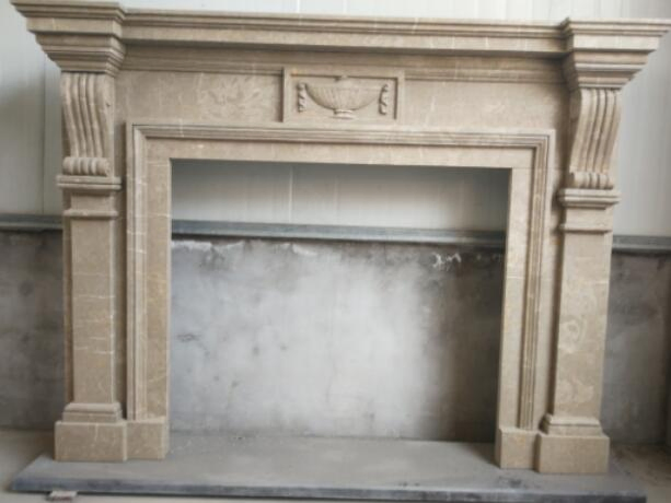 Natural Marble Granite Travertine Fireplace Mantel Interior Decoration