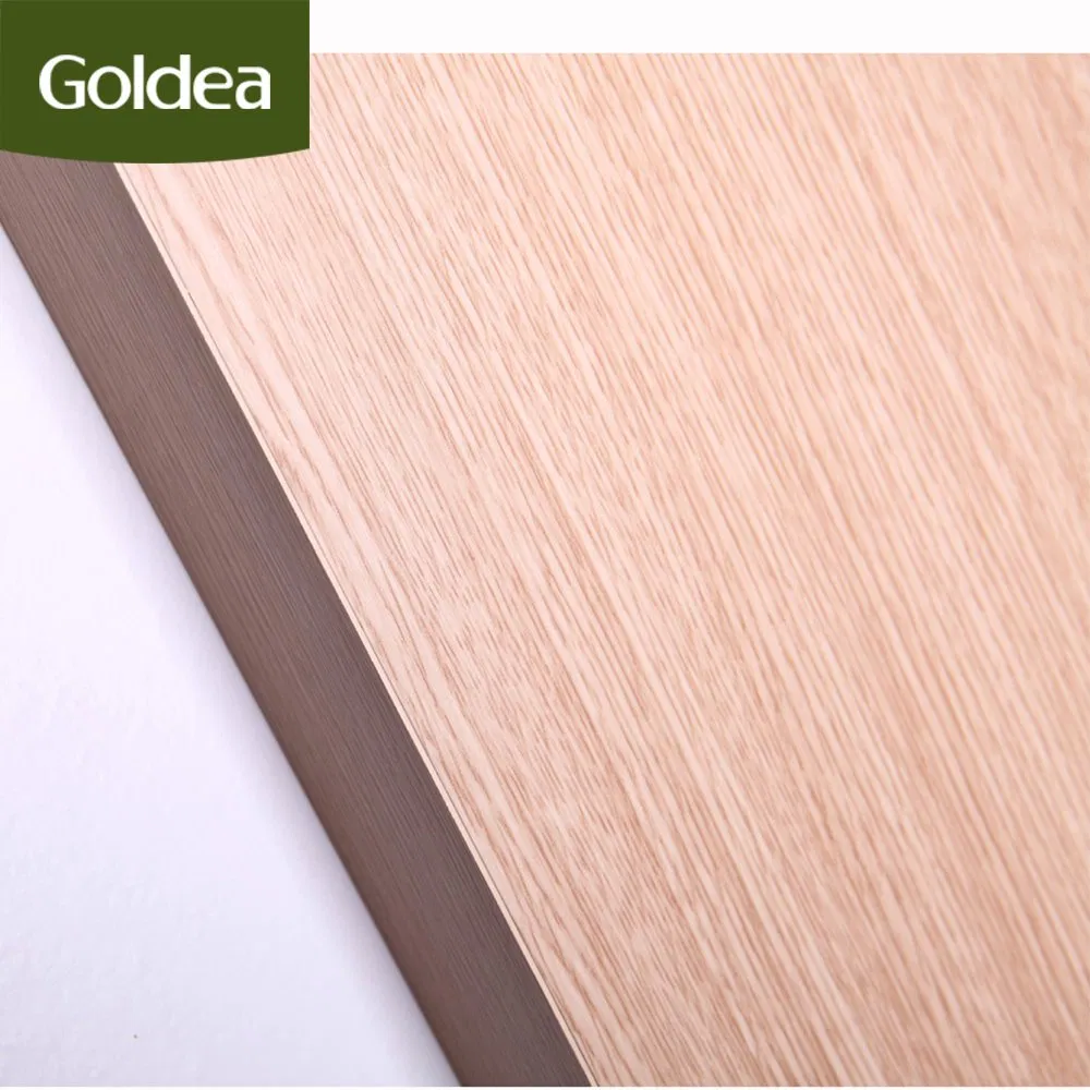 Goldea Wholesale Price China Factory UL 30mins/60mins Fire Rated Swing Wooden Interior MDF Solid Wood PVC Entrance Main Door Design