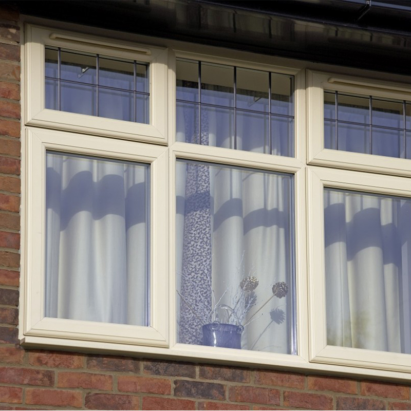 UPVC Sliding/Casement Glass Door and Window Frame Price Industrial Windows