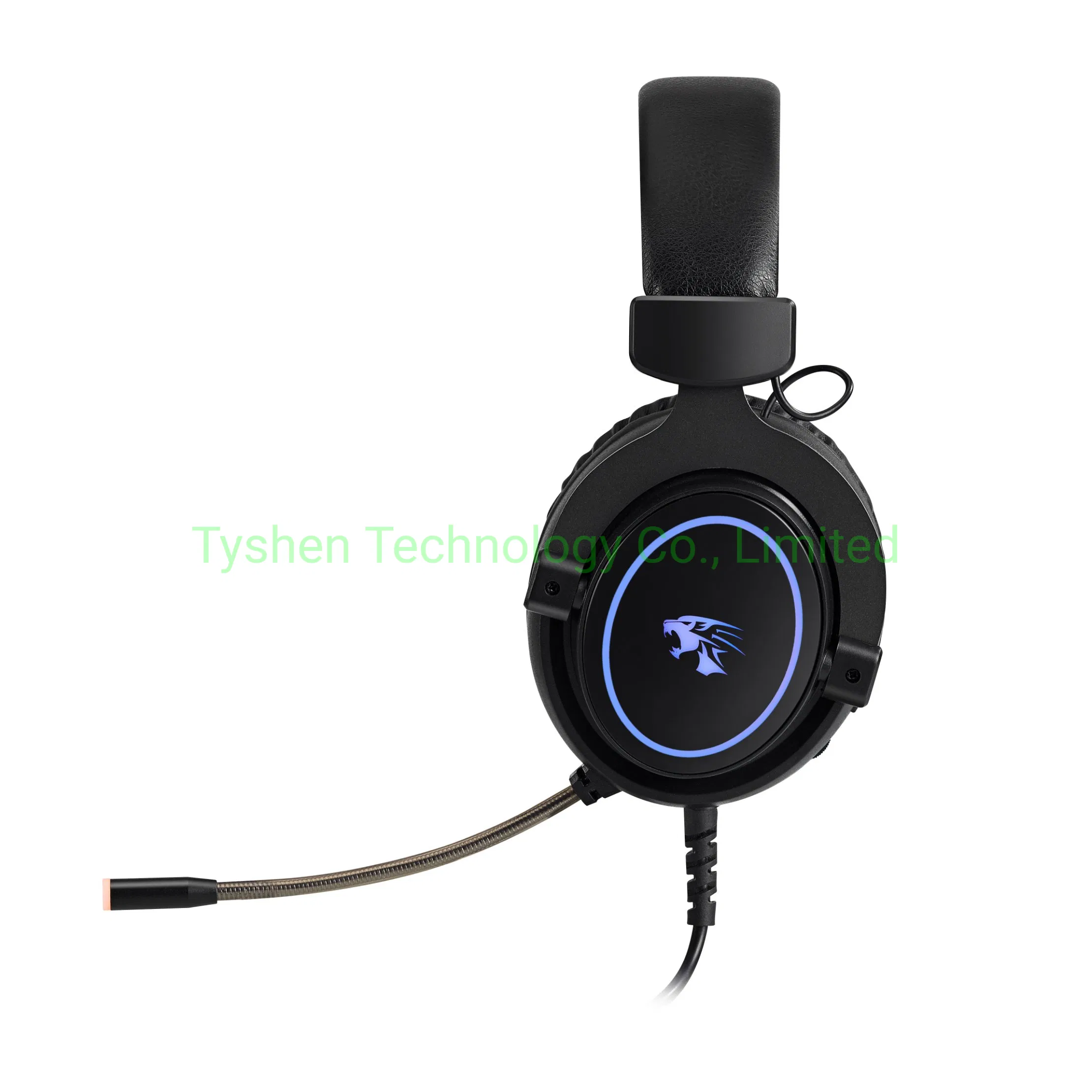 50mm Driver Gaming Headset with Microphone, 7 Color Lighting
