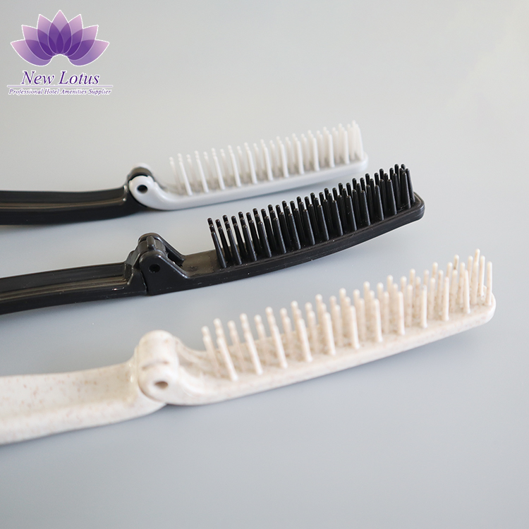 Hollowed-out Leaf Design Anti-Static Haircomb for Guesthouses and Homestays