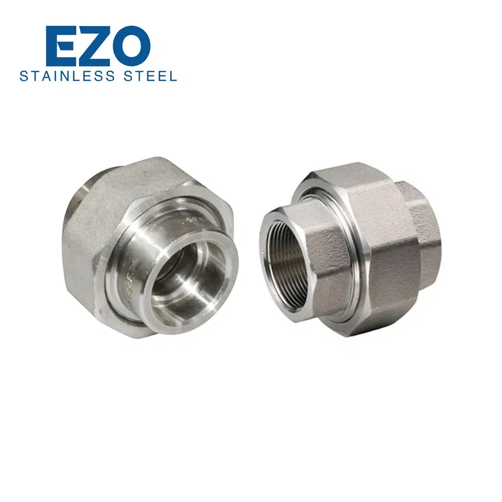 Stainless Steel Industrial High-Temperature M/F BSPT Thread Union for Pipeline