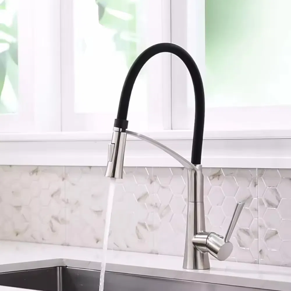 Modern Kitchen Flexible Pull out Faucet Mixer Tap Hot Cold Water Sink Kitchen Stainless Steel Faucet