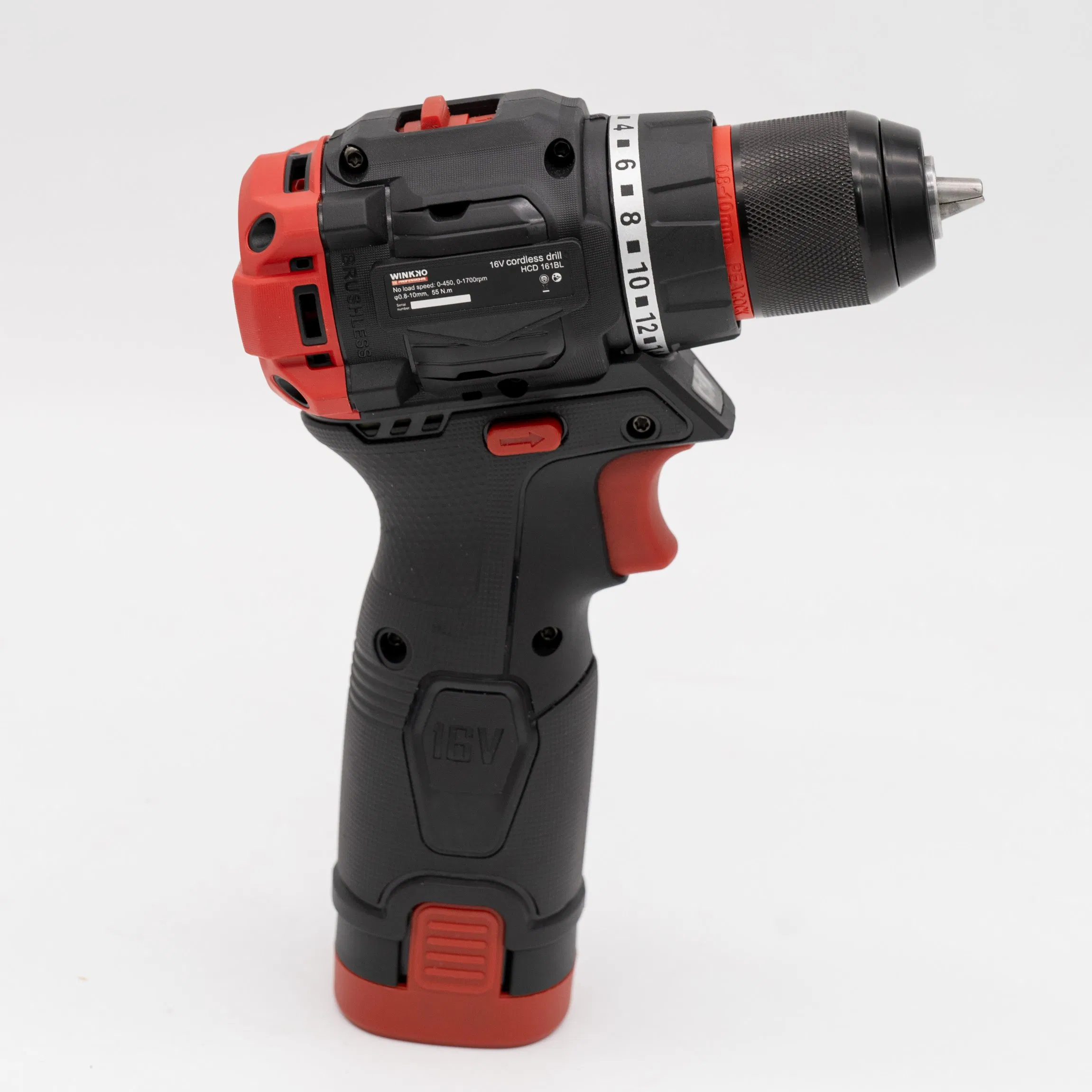 Аккумуляторная дрель Winkko 16V, 13мм, бесщеточный мотор