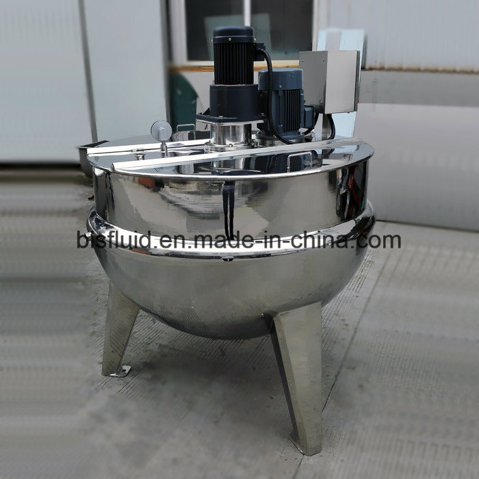 200 Gallon Steam Heating Stainless Steel Steam Jacketed Kettle with Agitators