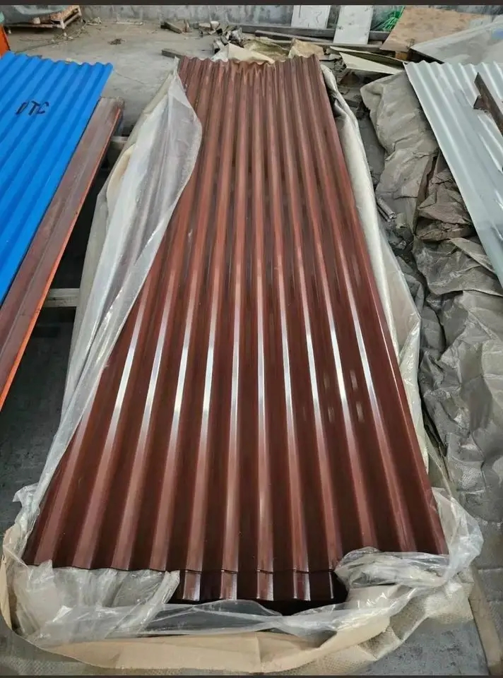 Corrugated Corrosion Resistant Solid Ral Color Coated Roofing Sheet Color Steel Tile