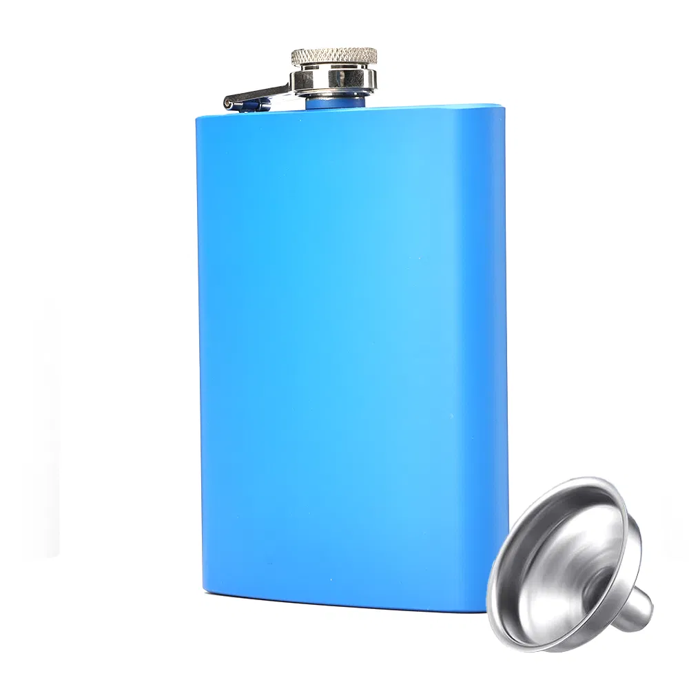 Whiskey Flask for Liquor for Men, 304 18/11 Stainless Steel Leakproof with Funnel