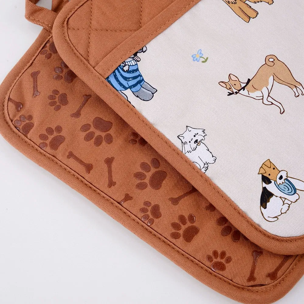 Custom Short Oven Heat Resistant Kitchen Printing Silicone Pot Holder