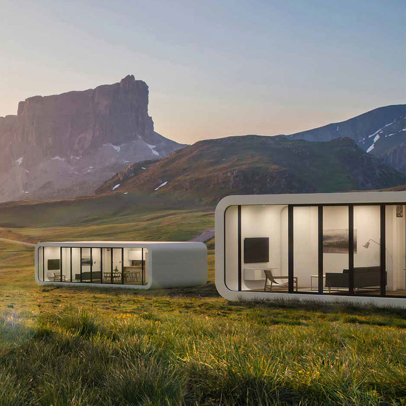 Prefabricated-Building Light Steel Frame Modern Prefab Tiny Home Wooden Bungalow Hosue