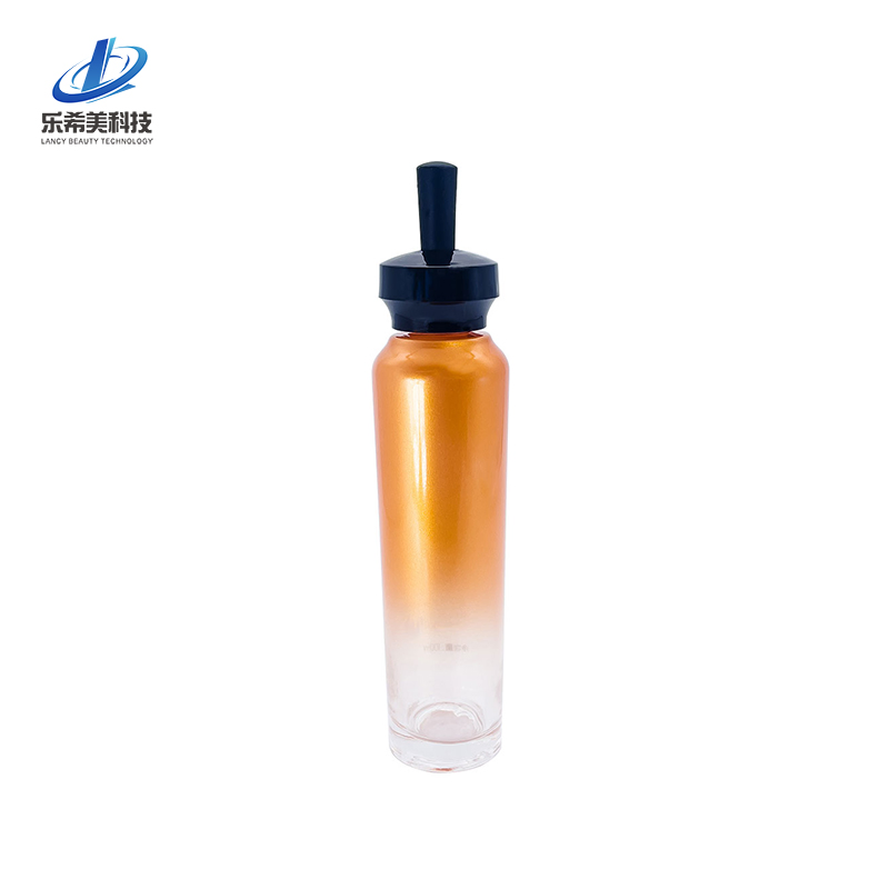 80/120ml Pump Bottle Lotion Pump Bottle Empty Glass Lotion Bottle Cosmetic Packaging Round-Shape Screw Bottleneck Sealing with Thread Cap Pump Bottle