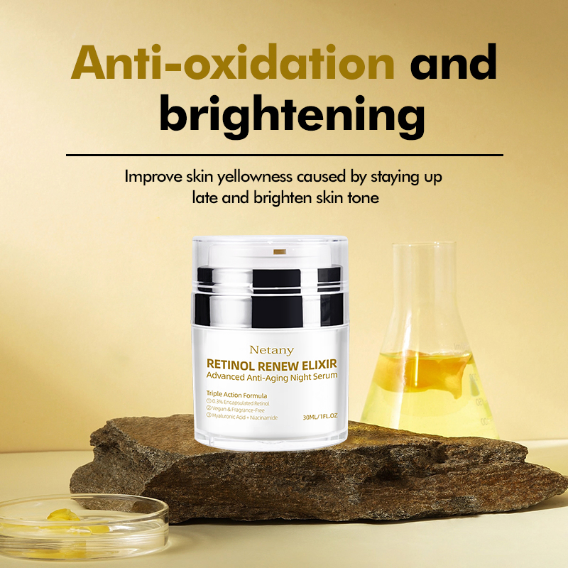 Factory Price Retinol Repair Serum Night Face Cream Anti-Wrinkle Barrier Repair Brightening & Hydrating Skin Care Solution for Youthful Radiance Facial Cream