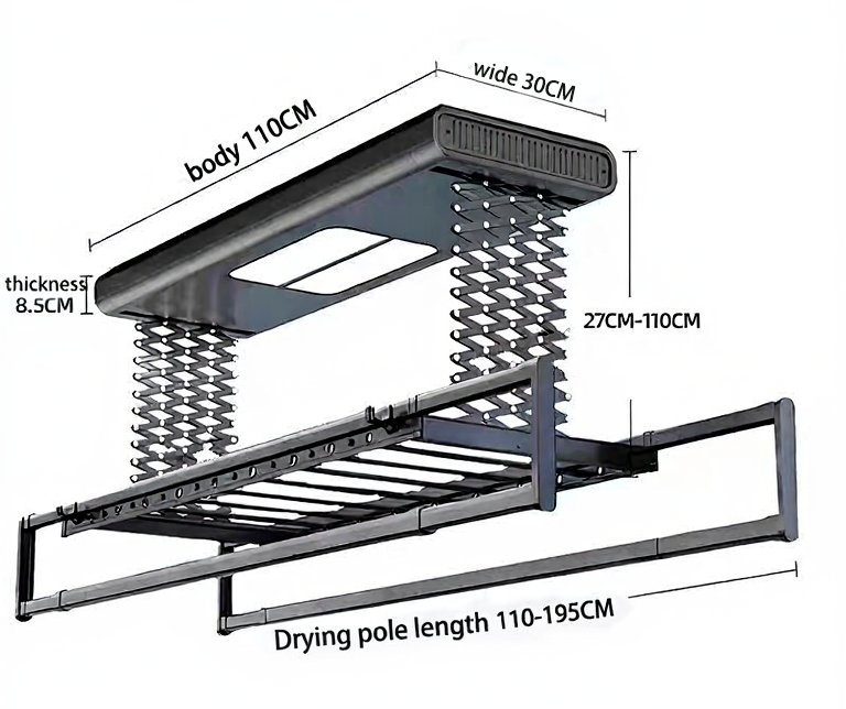 Ceiling Drying Racks for Home Balcony Wall