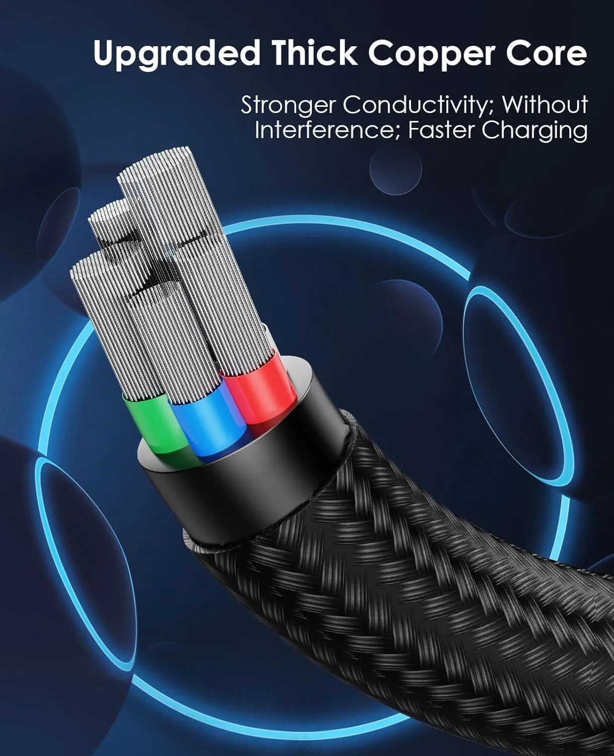 240W Fast Charging Cable, Magnetic Self-Winding USB C-C Charging Cable, Premium Nylon Braided USB C Data Cable for iPhone 15/16, Samsung Phone, Ipads, MacBook