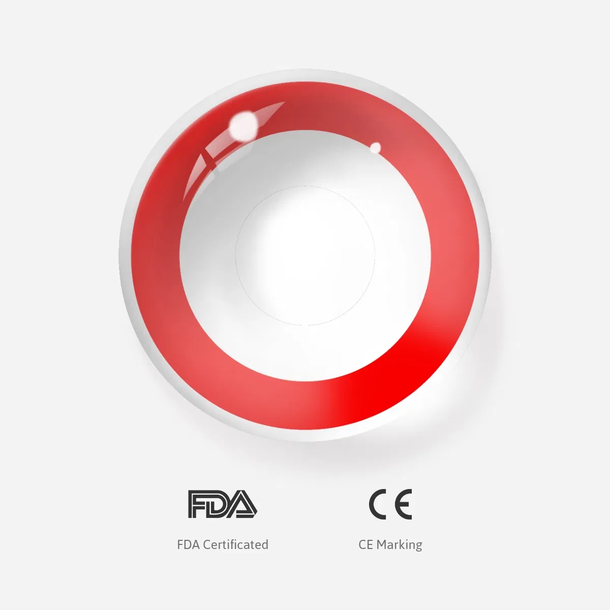 Hot Selling Crazy Color Design Halloween Lenses Sharingan Contacts Cosplay Crazy Cosmetic Soft Red Color Contact Lens