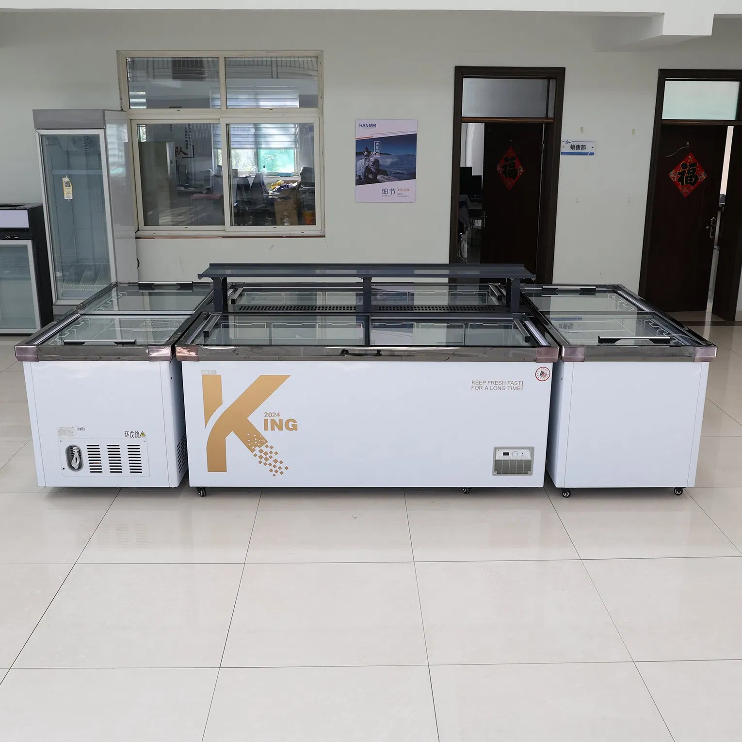 Factory Wholesale Price Supermarket Ice Cream Chest Display Freezer Commercial for Sale