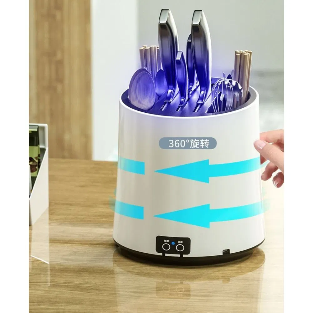 360° Rotating Utensil Holder for Kitchen Counter for Flatware Peelers Ladles Wyz28367