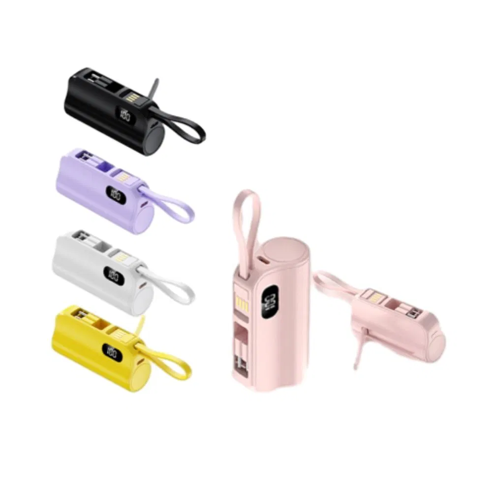 Hot Sale New Dual Plug Portable Mini Capsule Holder Power Bank