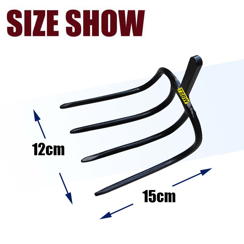 Garden Farming Digging One Piece Steel Metal No Welding Africultural Forged Pitch Fork Head