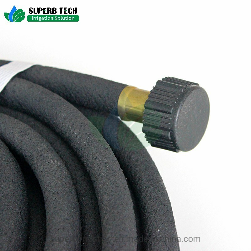 10/12/14/16/21mm 15/25/50m Long Porous Agricultural Garden Soaker Hose Irrigation Rubber Soaker Hose