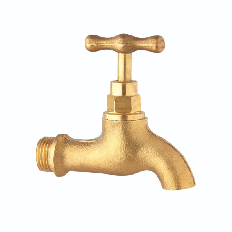 Gloden Finish Wall Mounted Tap Size: 1/2" (ZS0219A)