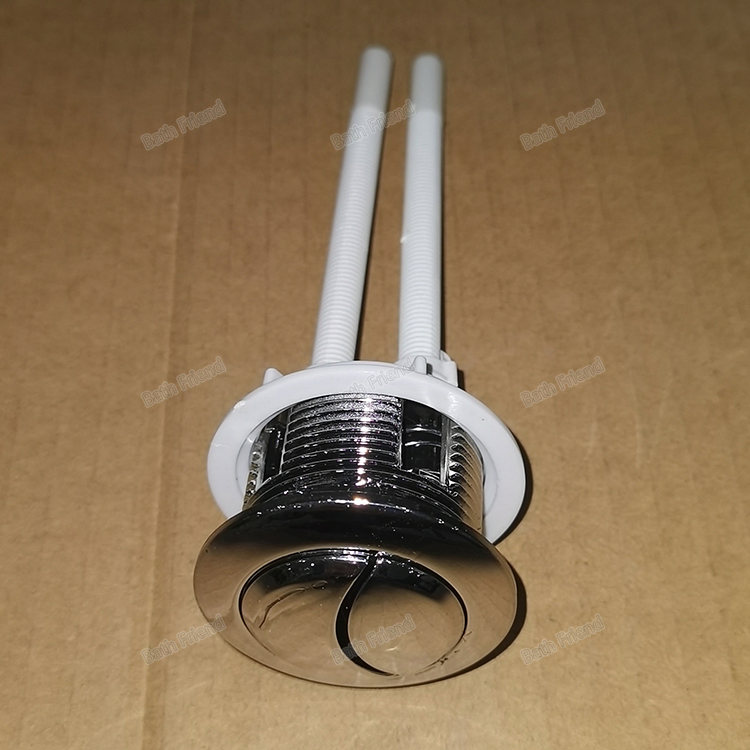 Side Inlet Toilet Flushing System for Two Piece Toilet Dual Flush Button Bathroom Fittings Flush Tank Fitting