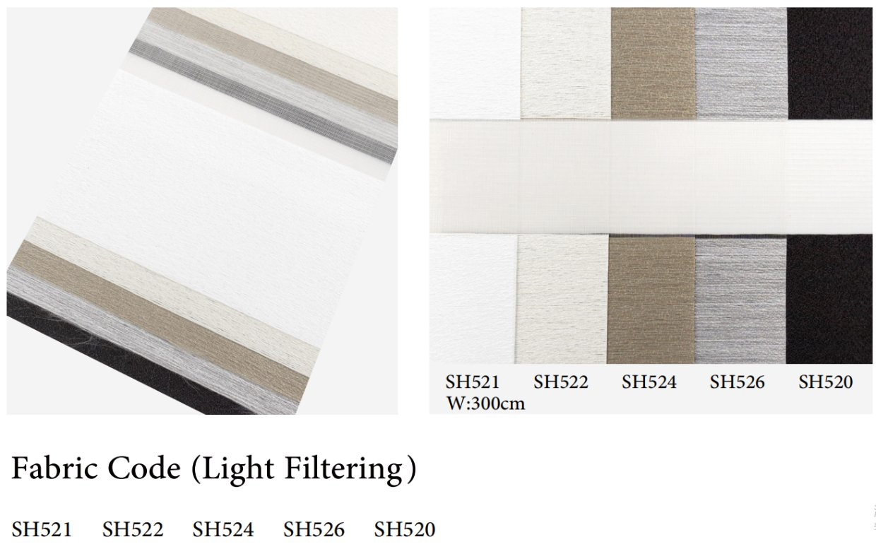 Sisheng Current Season Fashionable Customized Modernization Cordless Springinnovation Super Blackout Window Curtain for Office by Multicolor Sh521 Factory Price