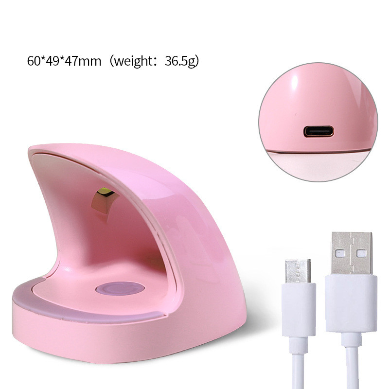 Manicure Lamp Smart Mini Nail Lamp Single Finger 6W 3 LED UV Light Art Tool for Home Salon