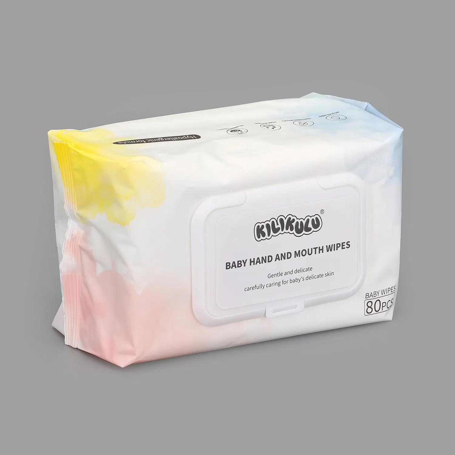 High Quality Non-Alcohol Free Baby Wet Wipes 80PCS Per Pack for Cleaning