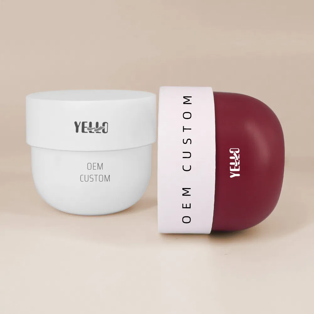 Wholesale Custom Plastic 250g 300g Round Cosmetic Container Body Butter Jars for Skincare Scrub Face Hand Eye Cream Hair Conditioner Packaging