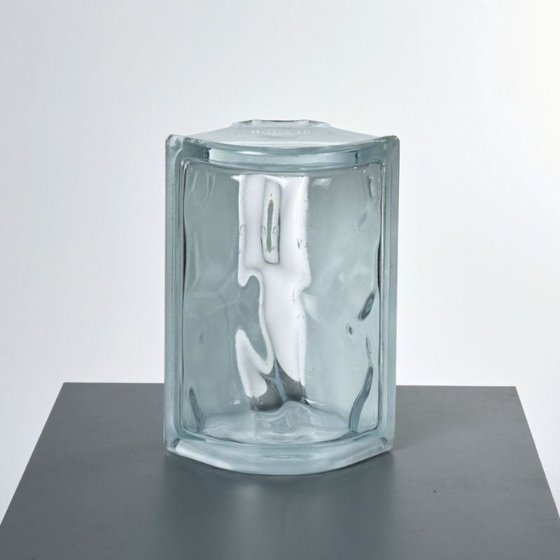 Special Corner Glass Brick Block Accessories for Elegant Home Decor 3D Laser Engraving Glass Block