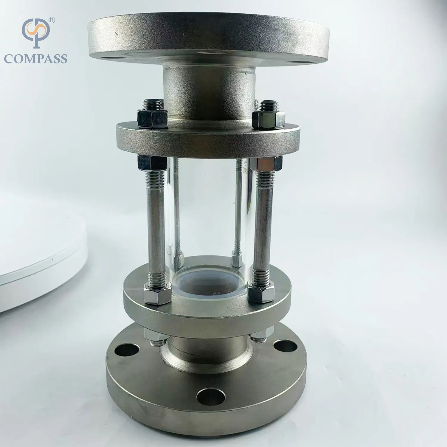 Sanitary Stainless Steel Flanged Ends Sight Glass with Lined PTFE