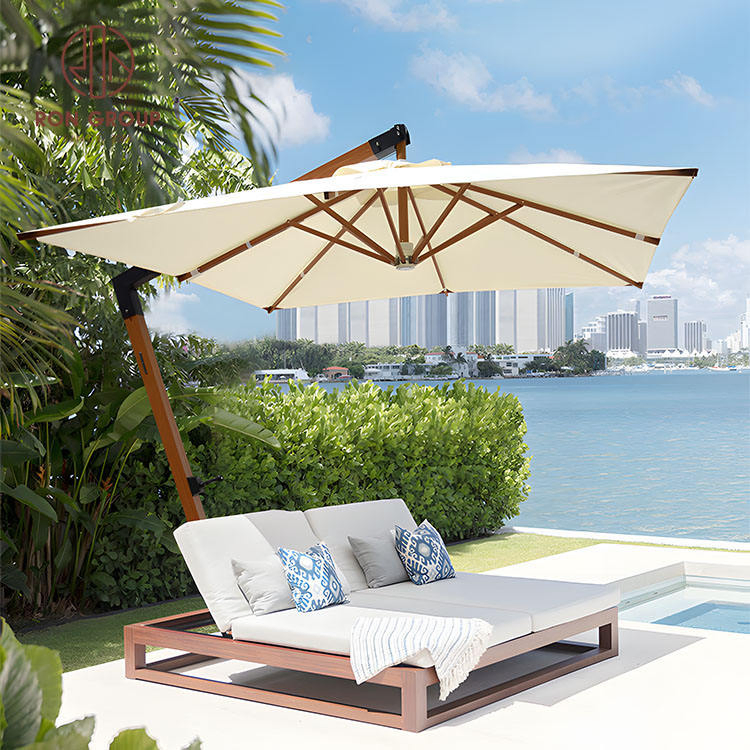 Большая круглая алюминиевая садовая зонт-тент