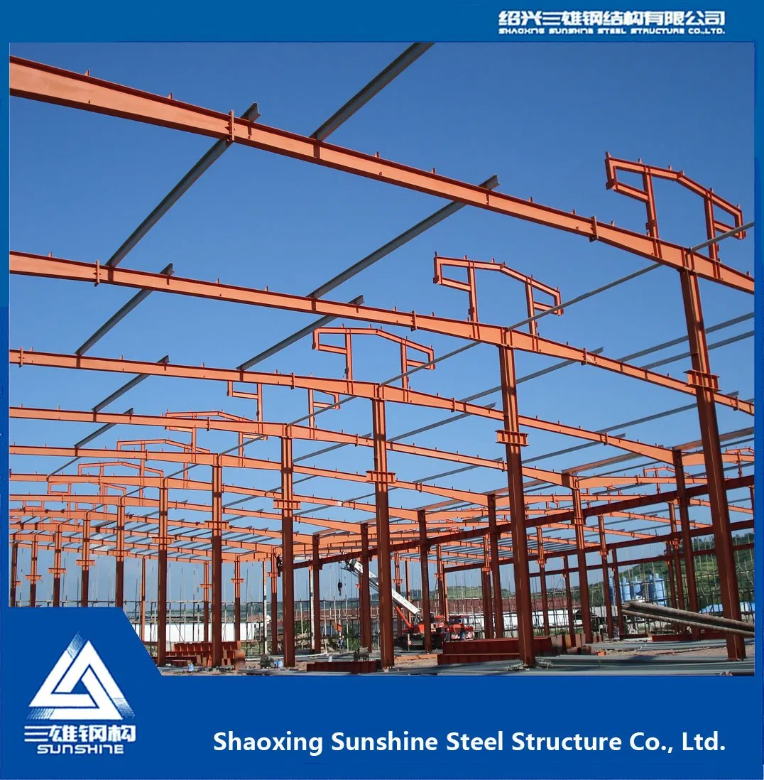 Single Story Warehouse Steel Structure with Building Material for Warehouse