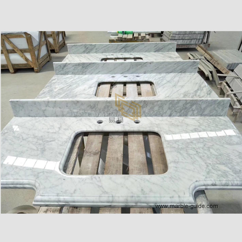Мраморные плиты Carrara White для столешниц и ванной