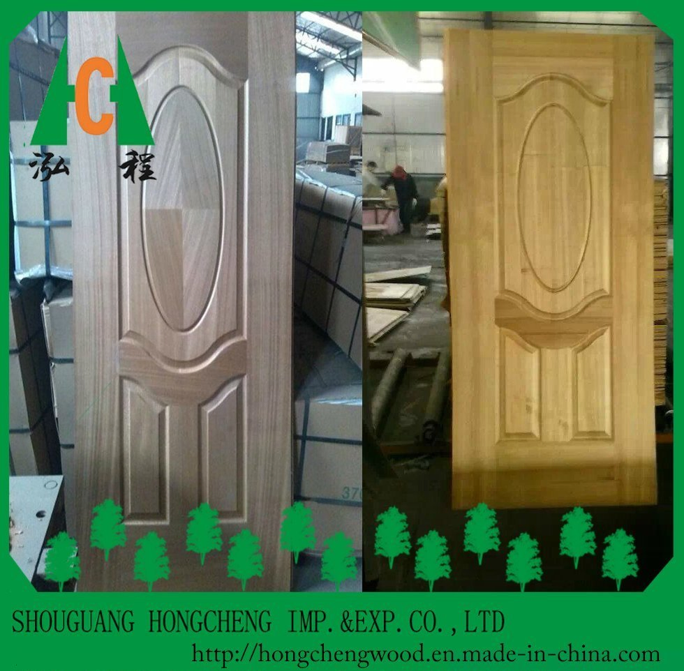 Morden Design Beech/Teak/Sapele/Oak Veneer Laminated HDF Door Skin