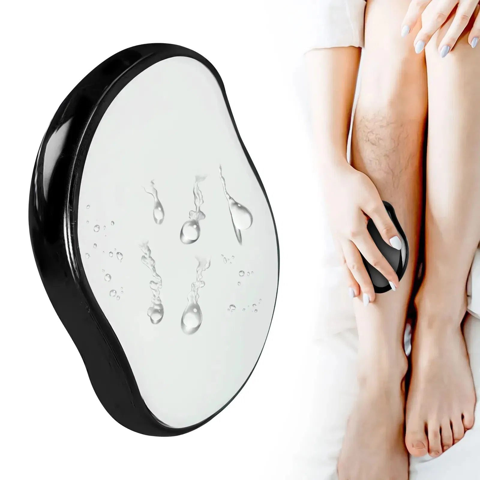 Hair Eraser Hair Remover Painless Exfoliation Crystal Glass Lm Manual Fast & Easy for Women and Men