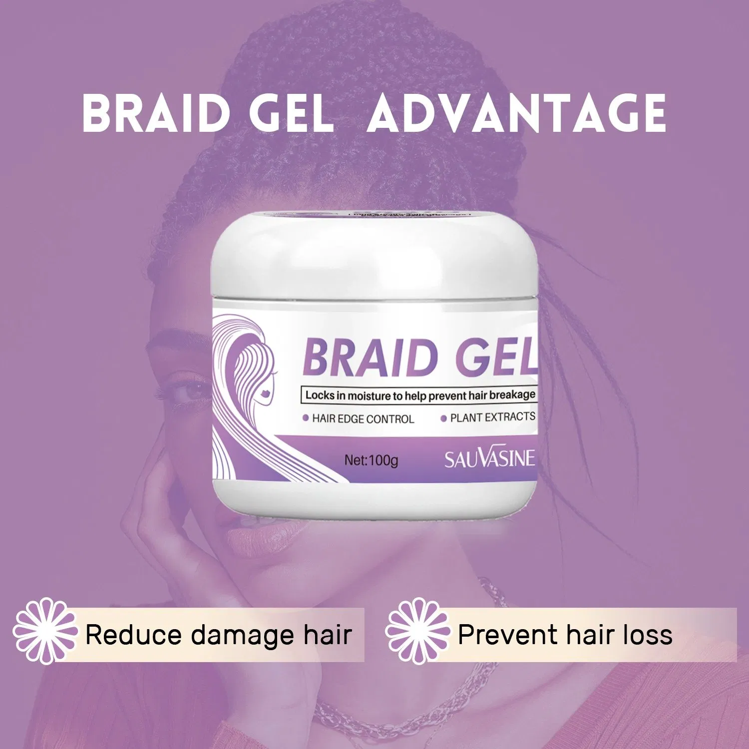 Hot Selling Hair Gel for Braiding Curly Hair Gel Wholesale for African