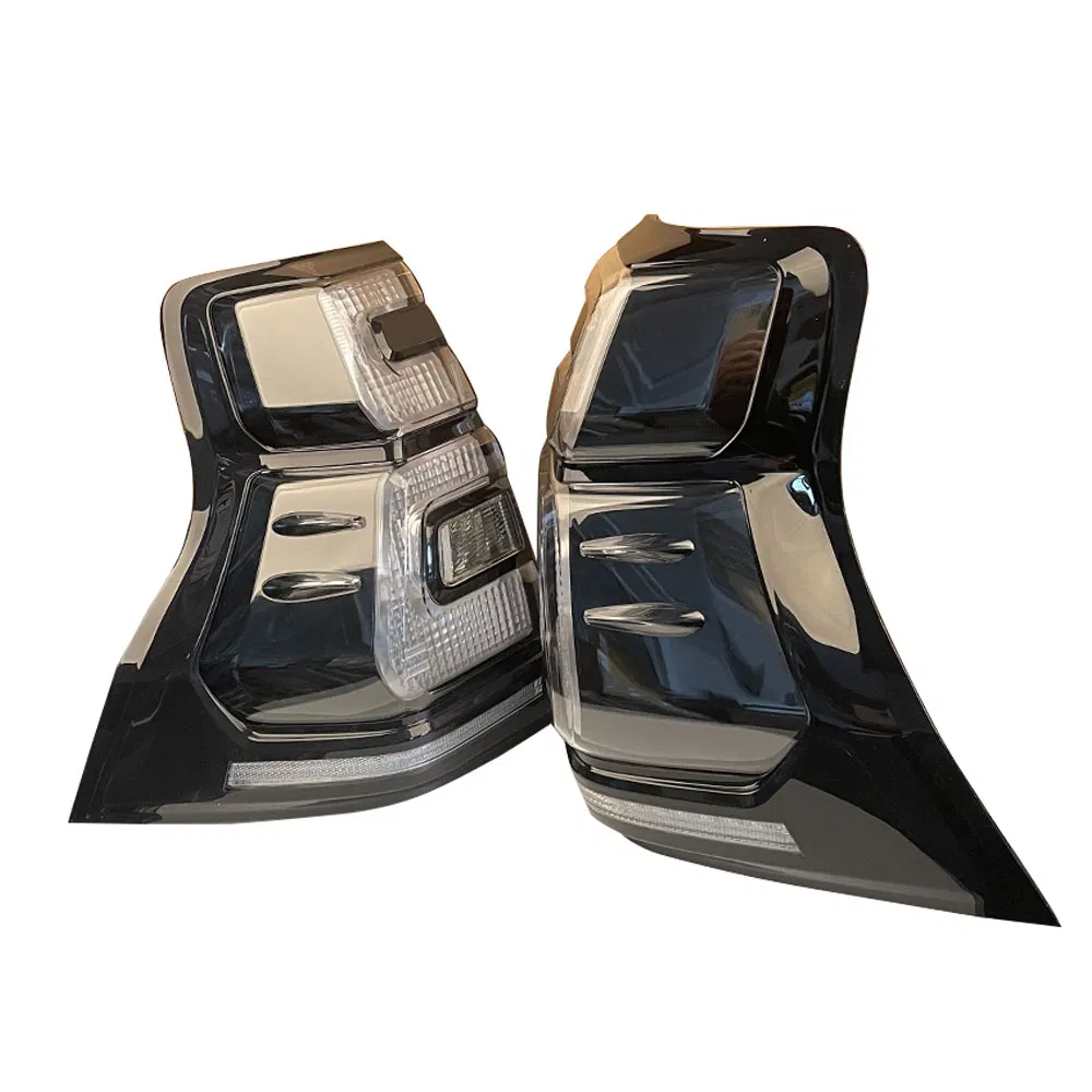 Светодиодные задние фонари Toyota Prado FJ150 с динамическими поворотниками и дымчатым эффектом