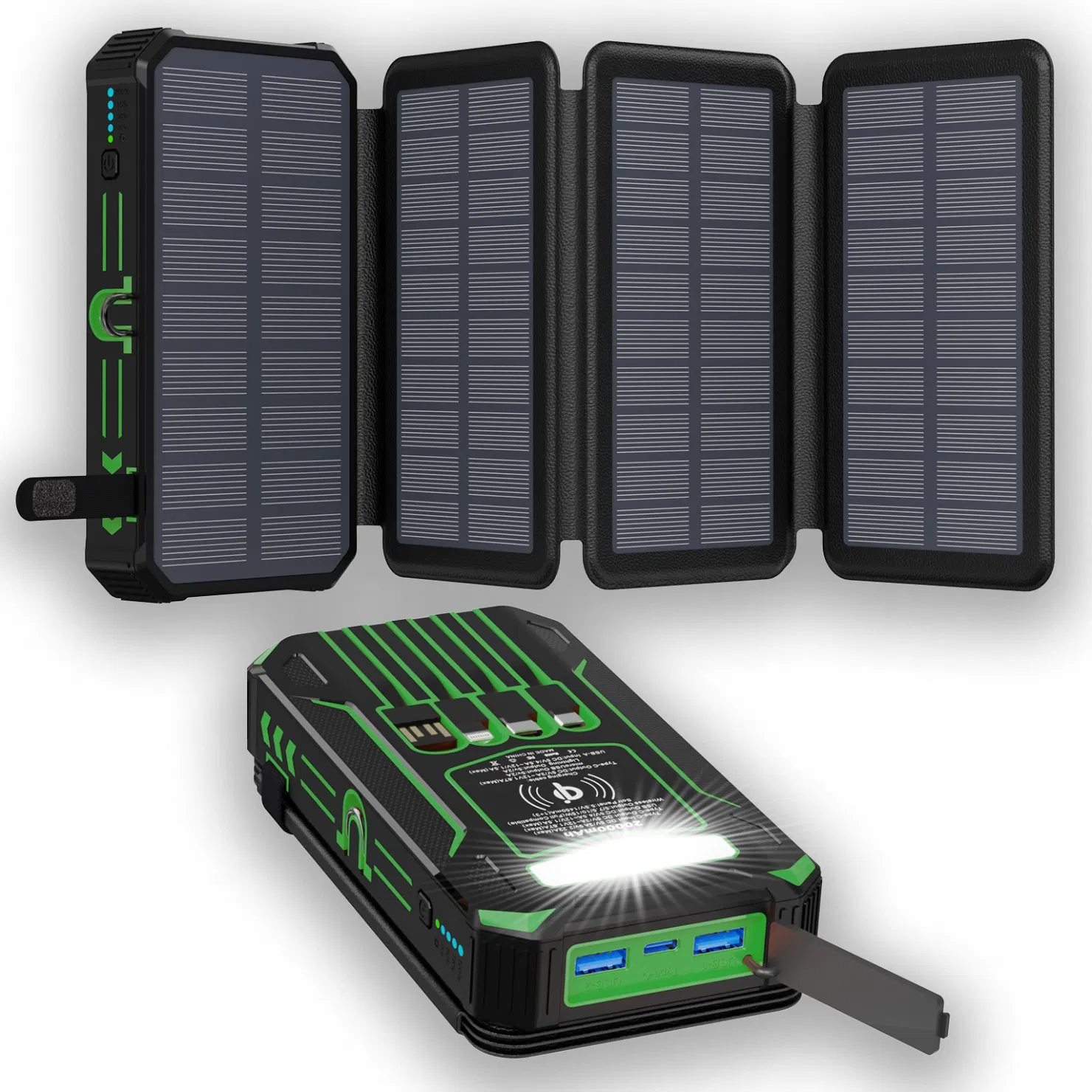 24000mAh Foldable Solar Mobile Power Bank Charger