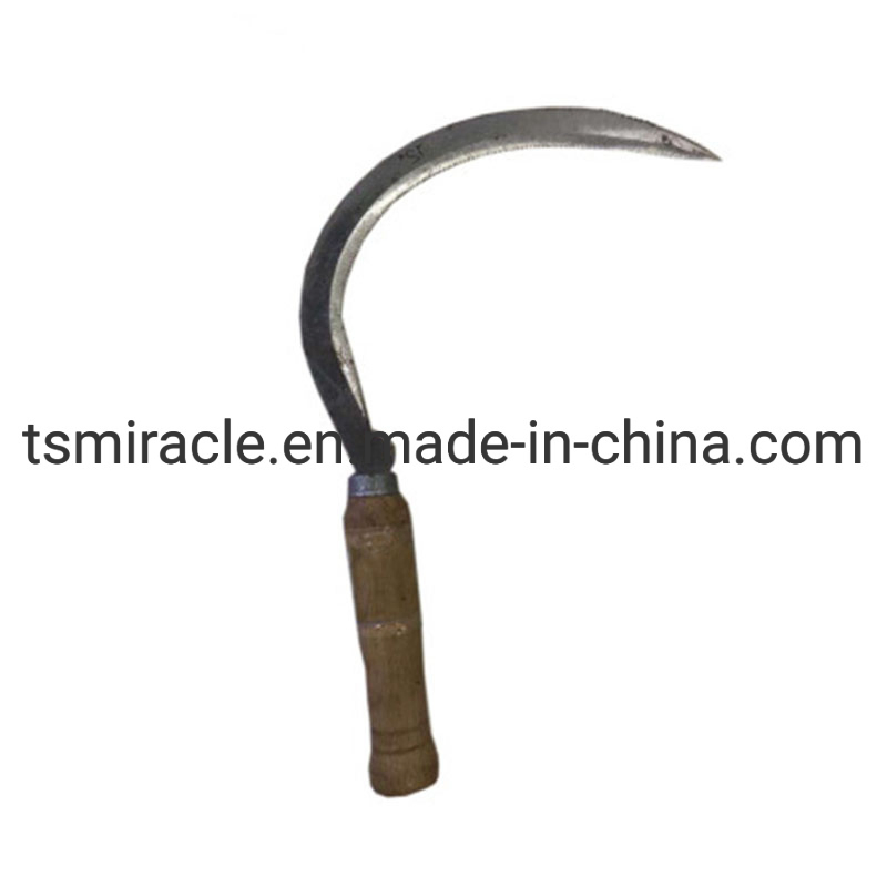Agriculture Farm Tools Carbon Steel Cheap Price Middle East Market Wooden Handle Sickle
