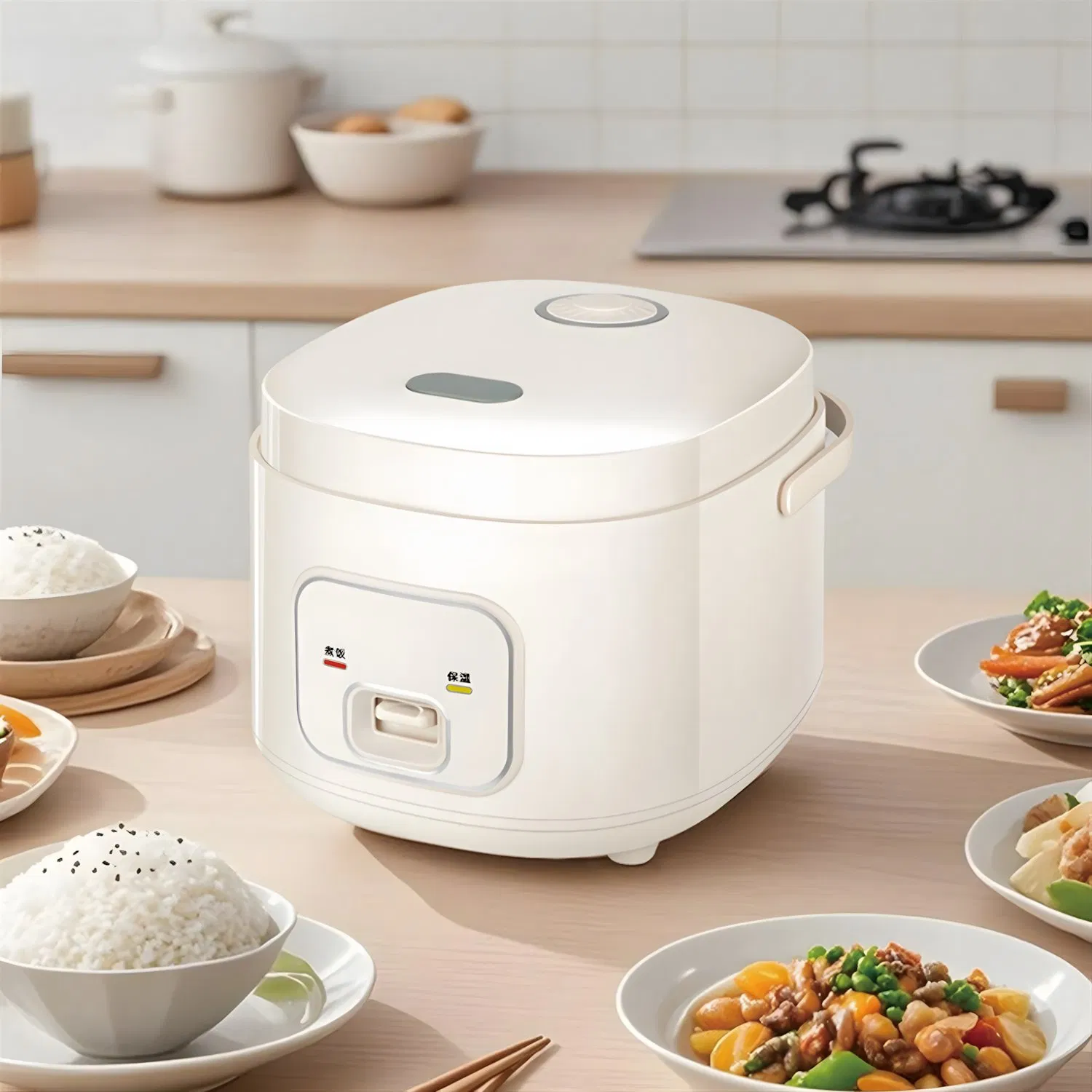 2025 New Design 2.5L Low Sugar Rice Cooker/Electric Rice Cooker Smart Electric Customize Plastic Square Stainless Steel Cooker