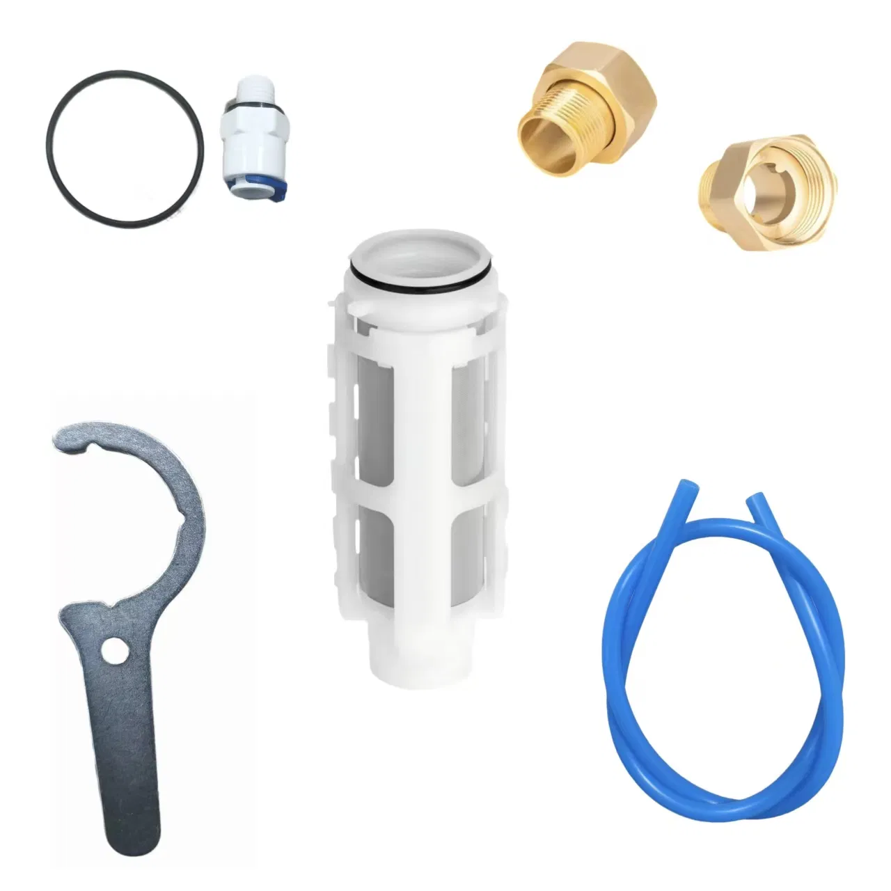 Household Powered Water Filter Auto Self-Clean High Pressure Backwash Prefilter 316L Stainless Steel for Rowater Purifier