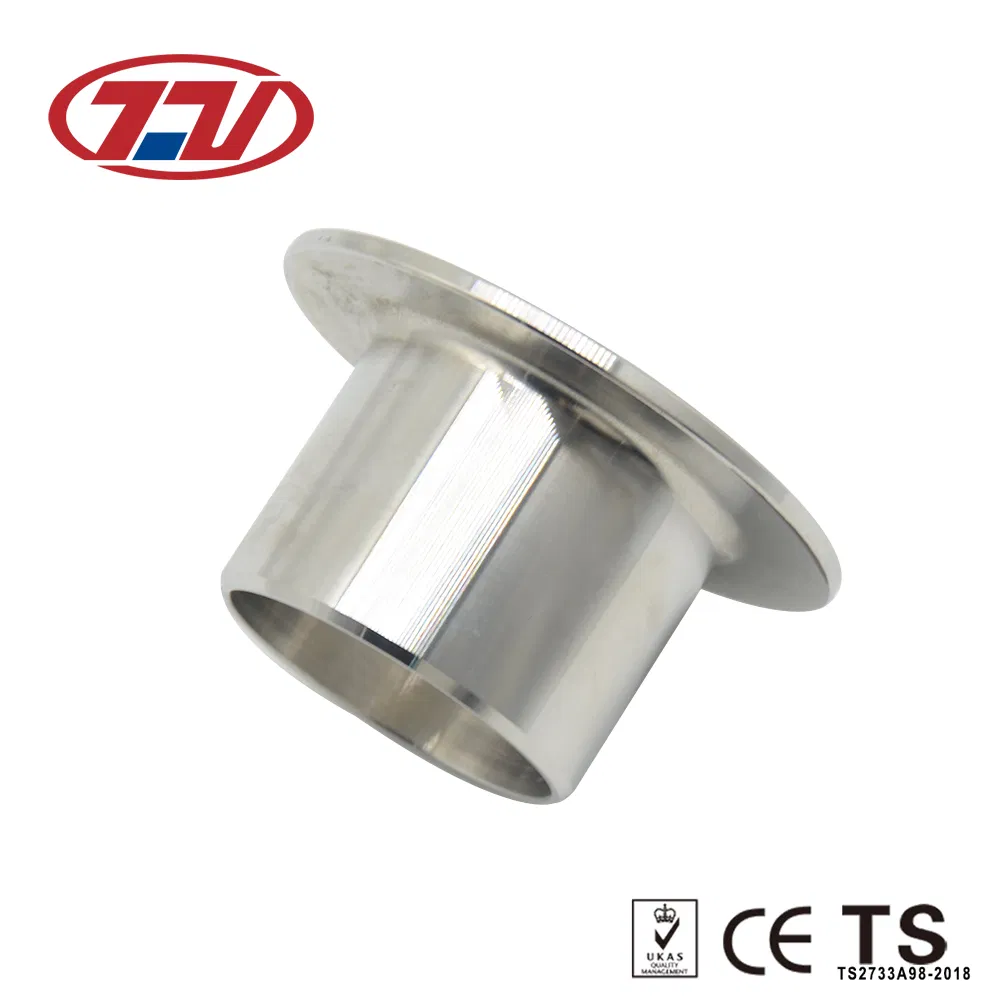 OEM Stainless Steel Sanitary PED Anti-Corrosion Weld Stub End with Flanges