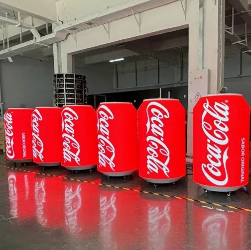 2025 Customized Flexible Ring-Pull Creative Can LED Screen Video Display